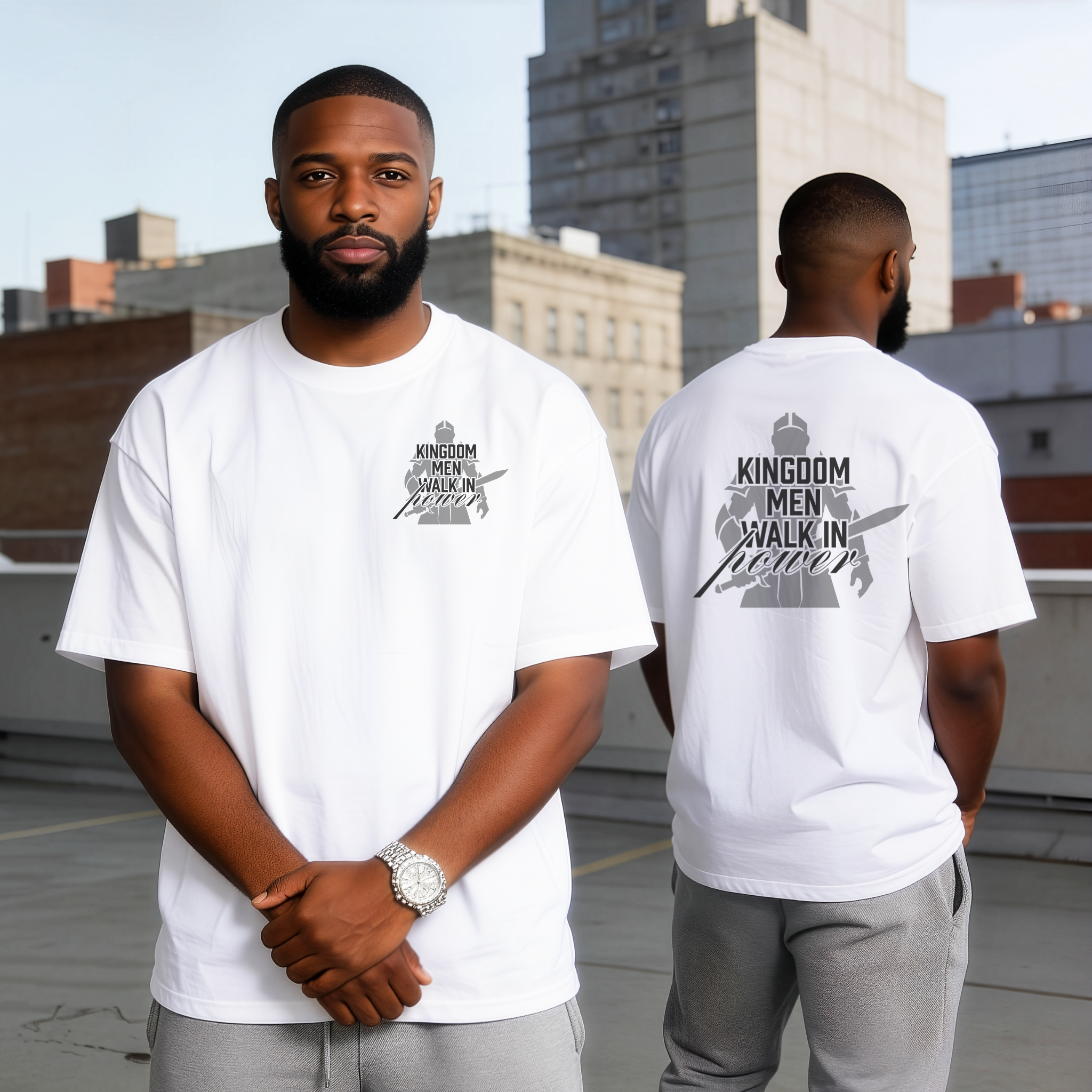 Kingdom Men Walking in Power Tee
